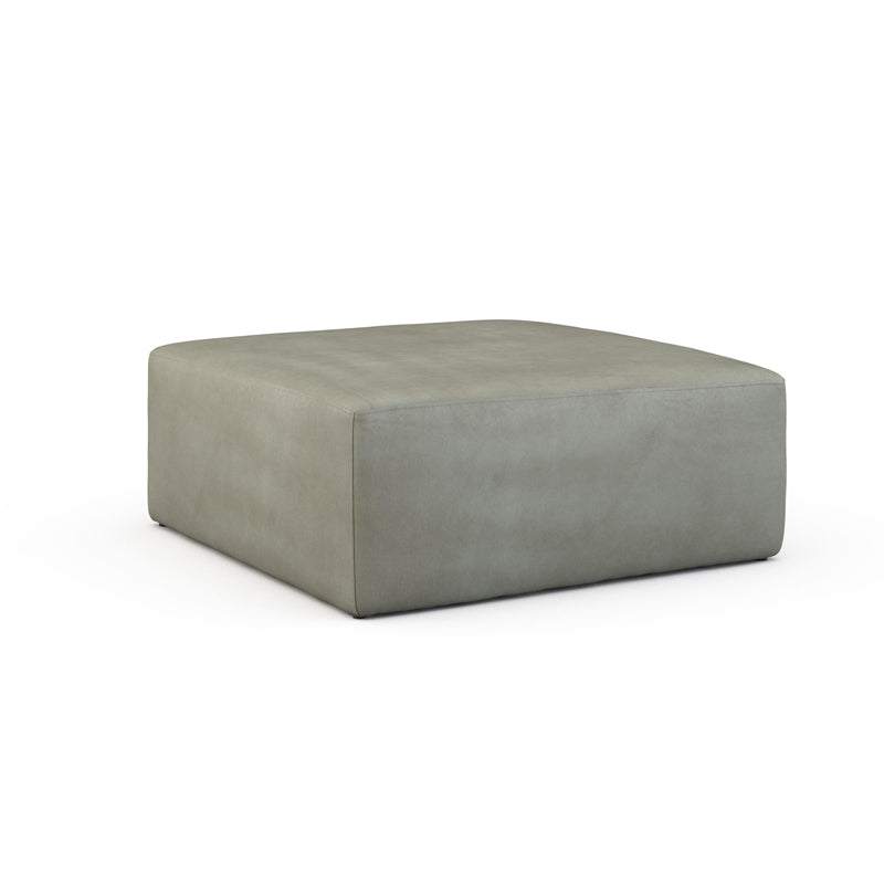 Tina Square Leather Ottoman