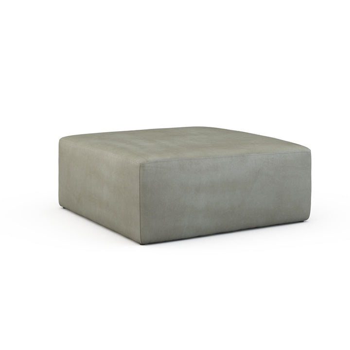 Tina Square Leather Ottoman