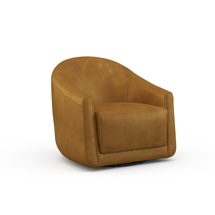 Enzo Leather Swivel Chair
