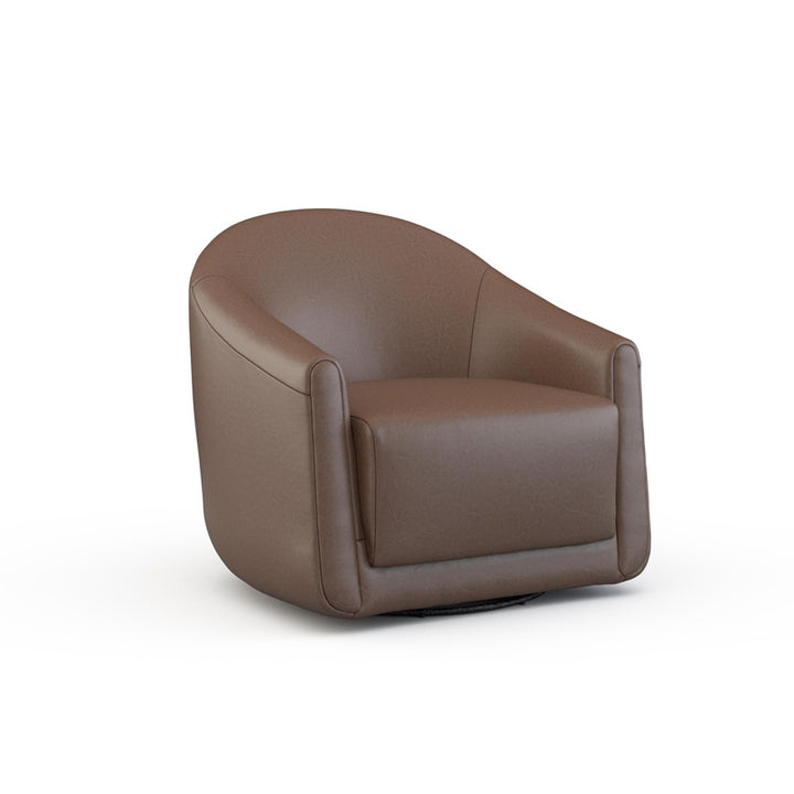 Enzo Leather Swivel Chair