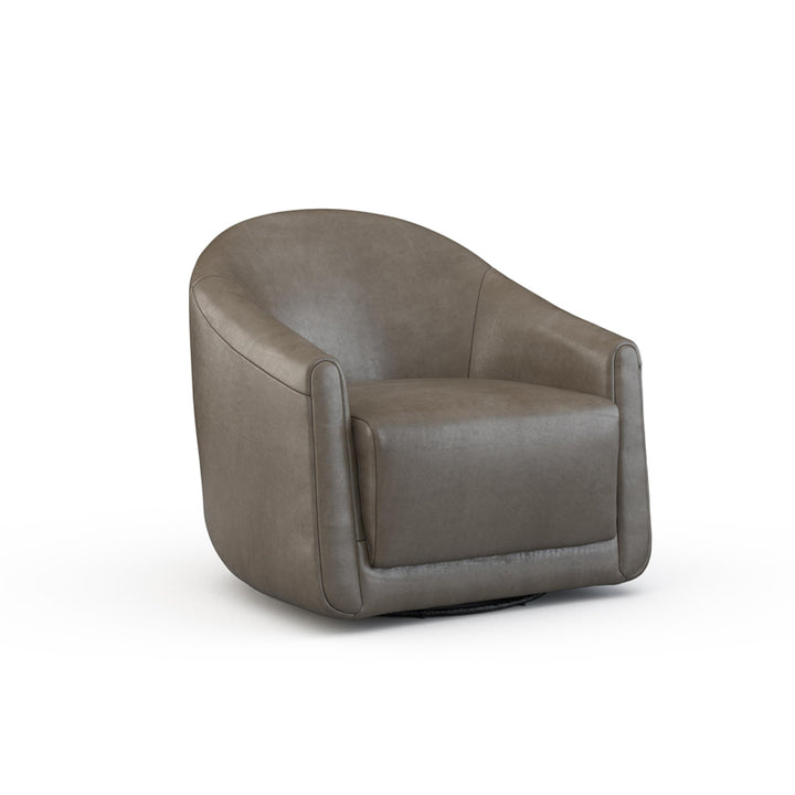 Enzo Leather Swivel Chair
