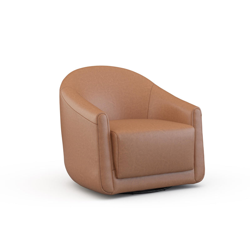 Enzo Leather Swivel Chair