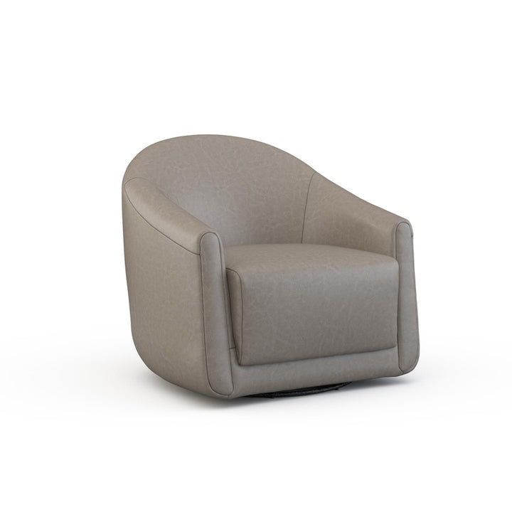 Enzo Leather Swivel Chair