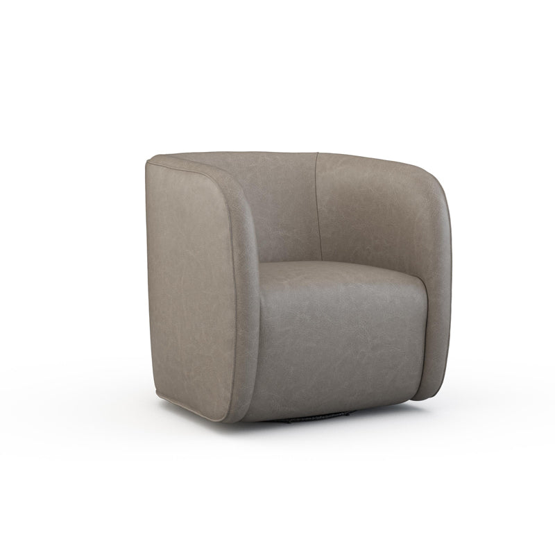 Lovato Leather Swivel Chair