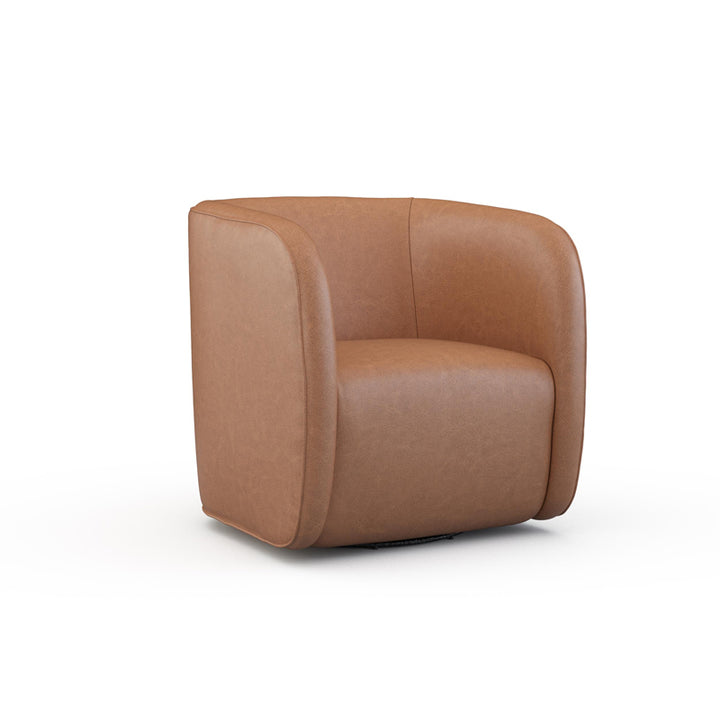 Lovato Leather Swivel Chair