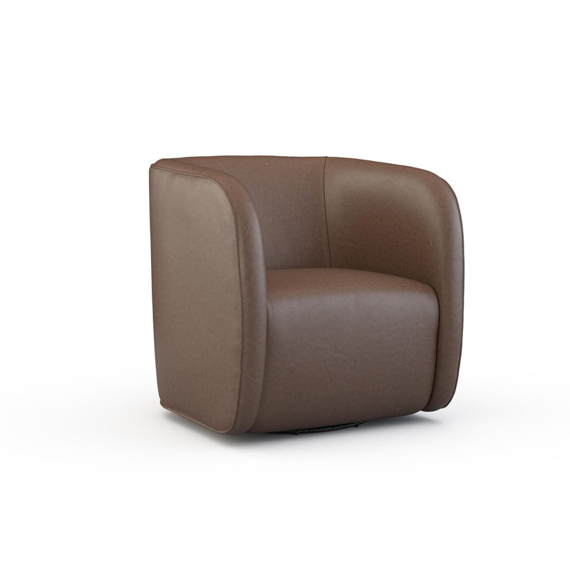 Lovato Leather Swivel Chair