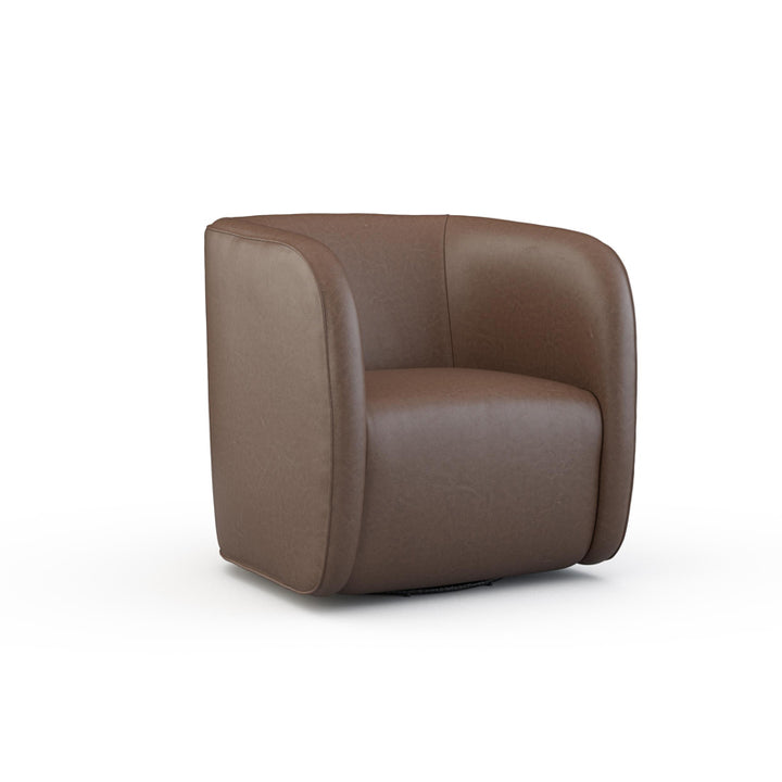 Lovato Leather Swivel Chair