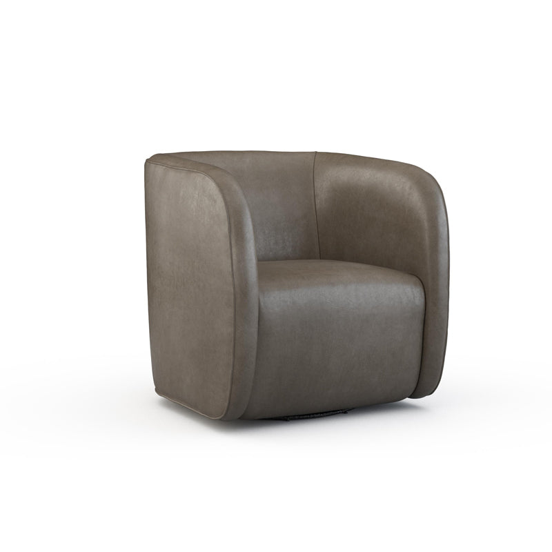 Lovato Leather Swivel Chair
