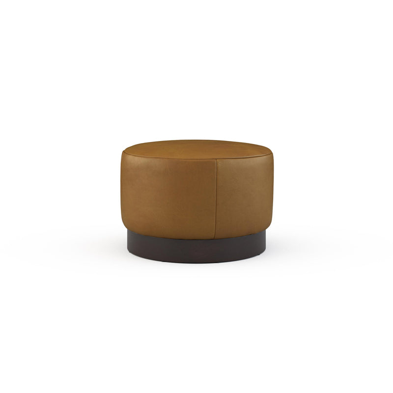 Rami Leathe Swivel Ottoman