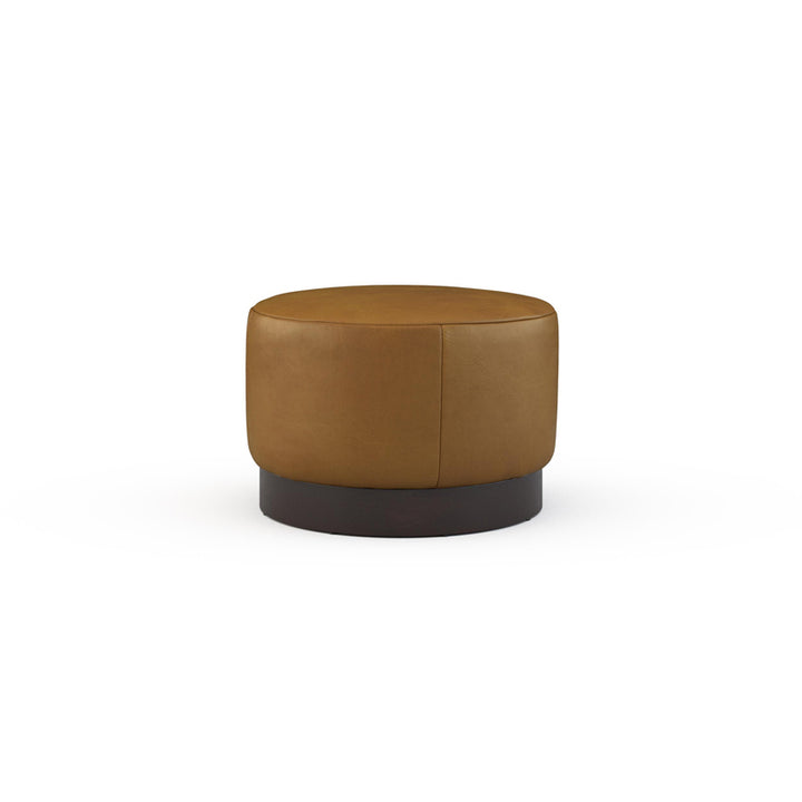 Rami Leathe Swivel Ottoman