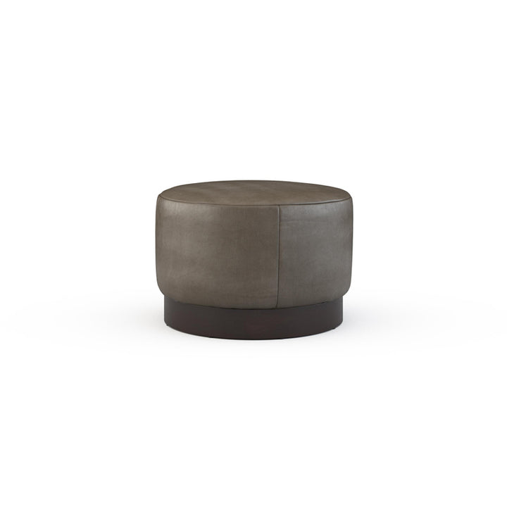Rami Leathe Swivel Ottoman