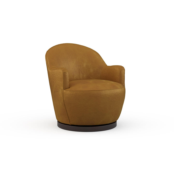 Rae Leather Swivel Chair