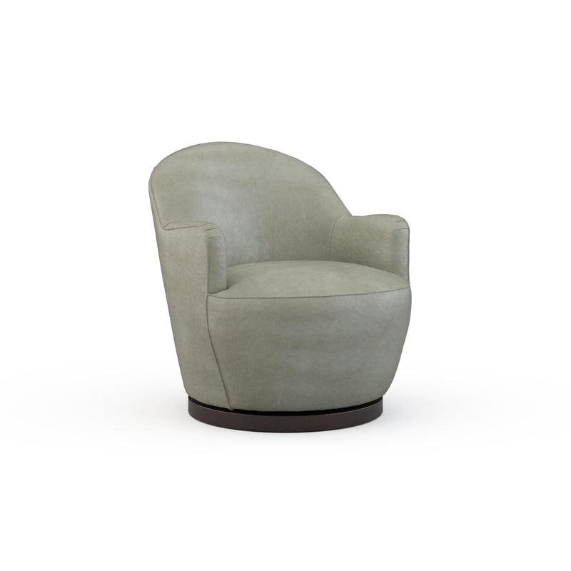 Rae Leather Swivel Chair