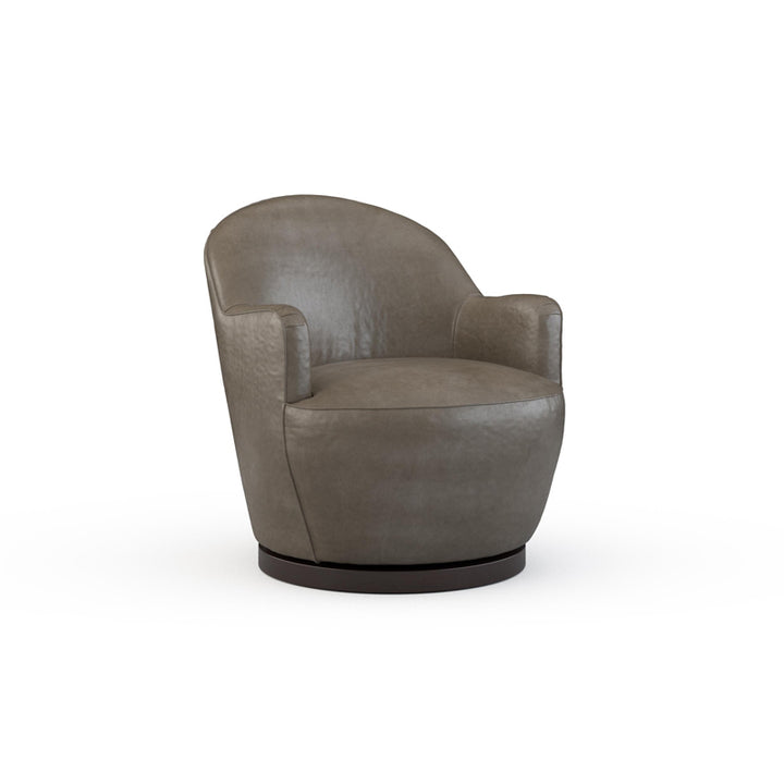 Rae Leather Swivel Chair