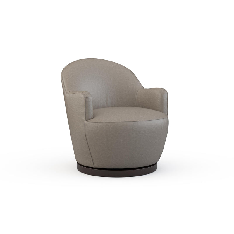 Rae Leather Swivel Chair