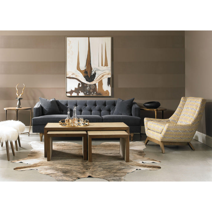 Wilson Leather Ottoman