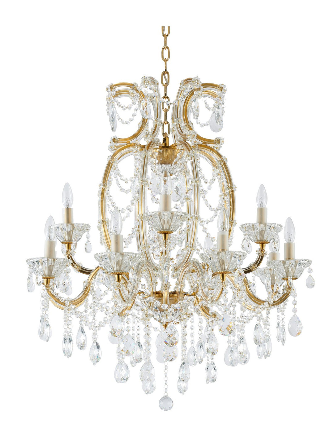 LA4307C33BR 12 Light Chandelier