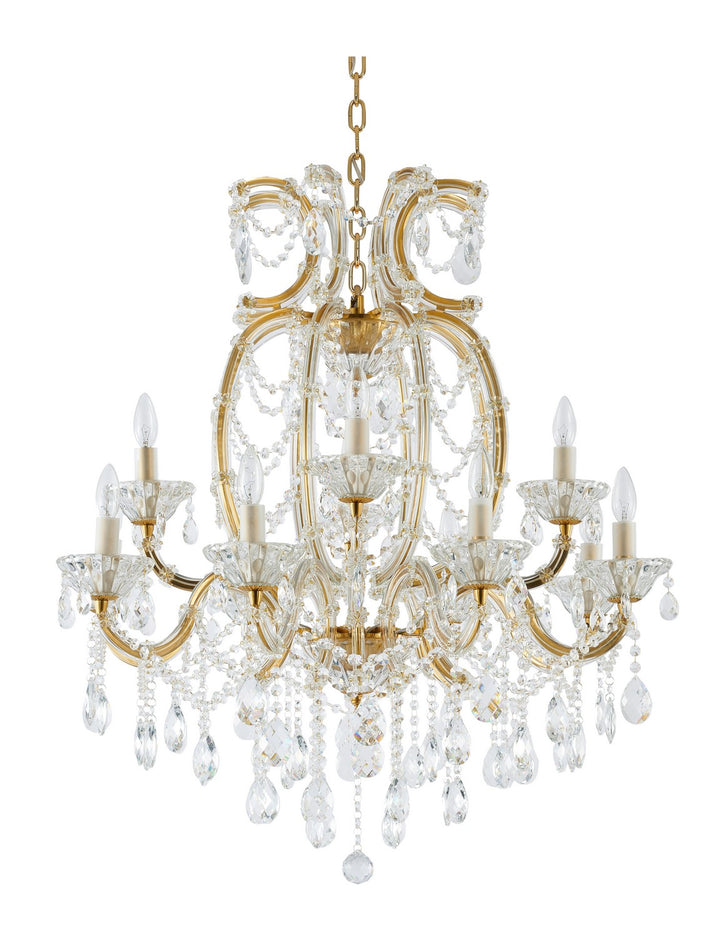 LA4307C33BR 12 Light Chandelier