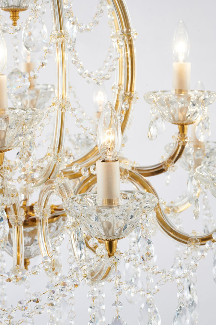 LA4307C33BR 12 Light Chandelier