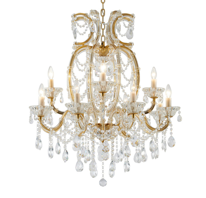 LA4307C33BR 12 Light Chandelier