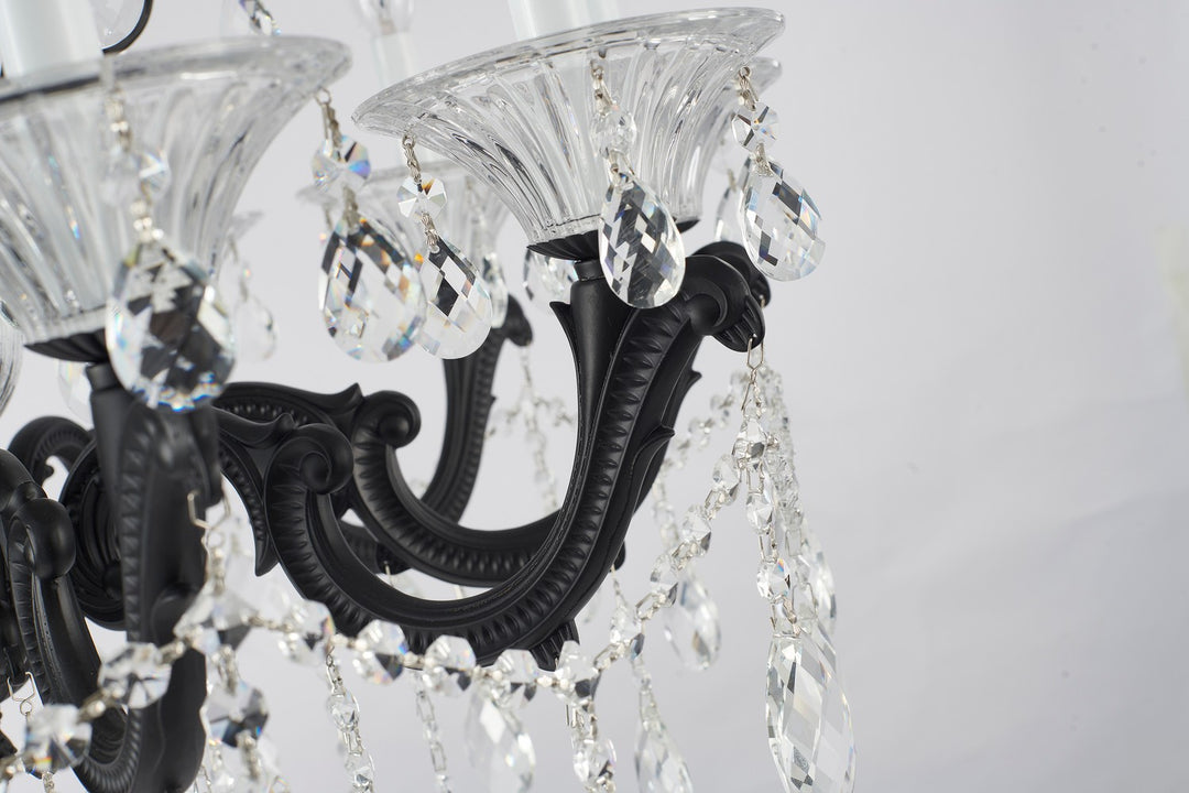 LA50C28BLK Ten Light Chandelier