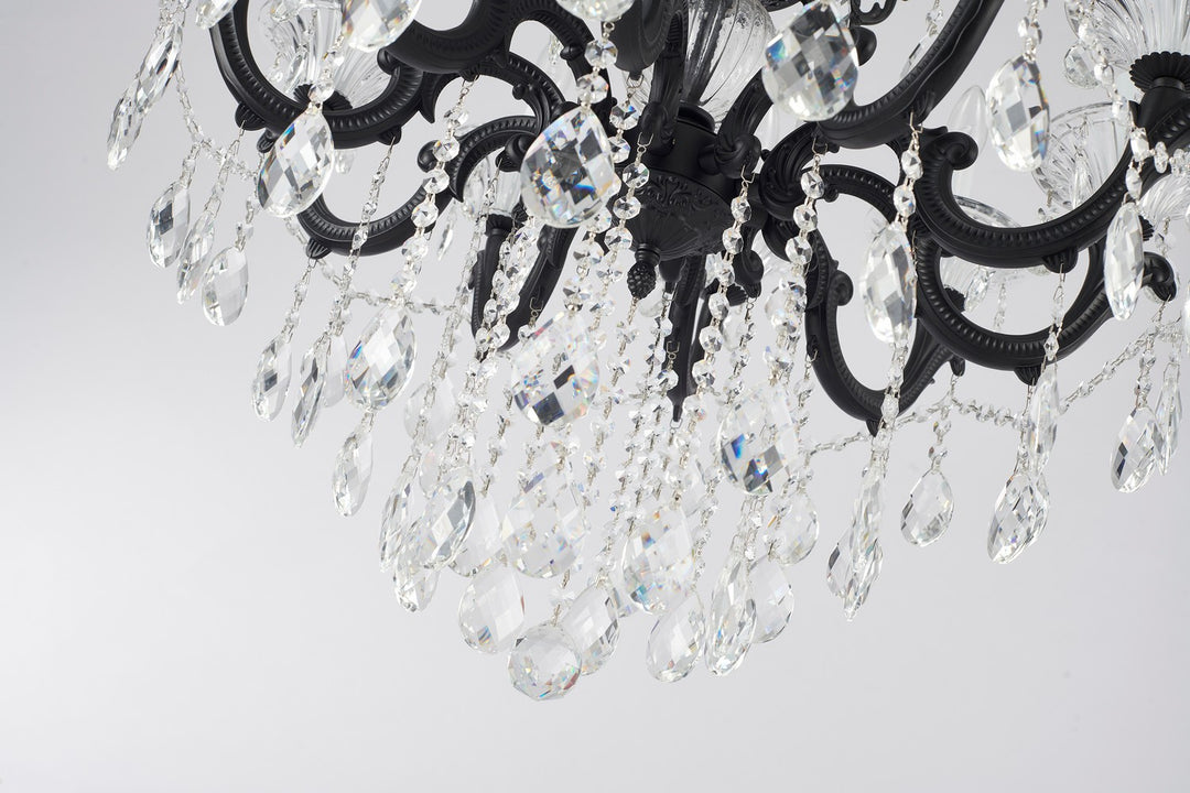 LA50C28BLK Ten Light Chandelier