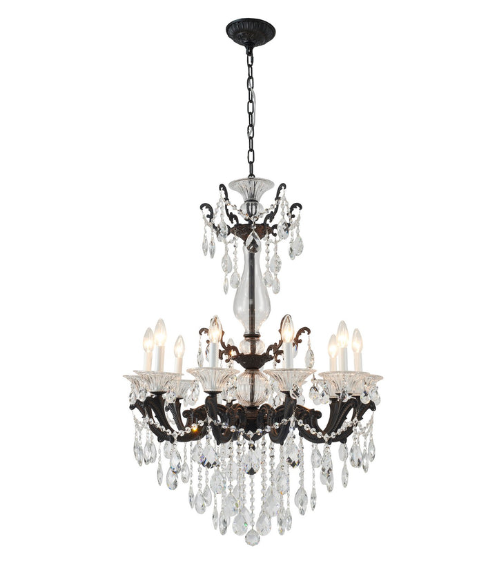 LA50C28BLK Ten Light Chandelier