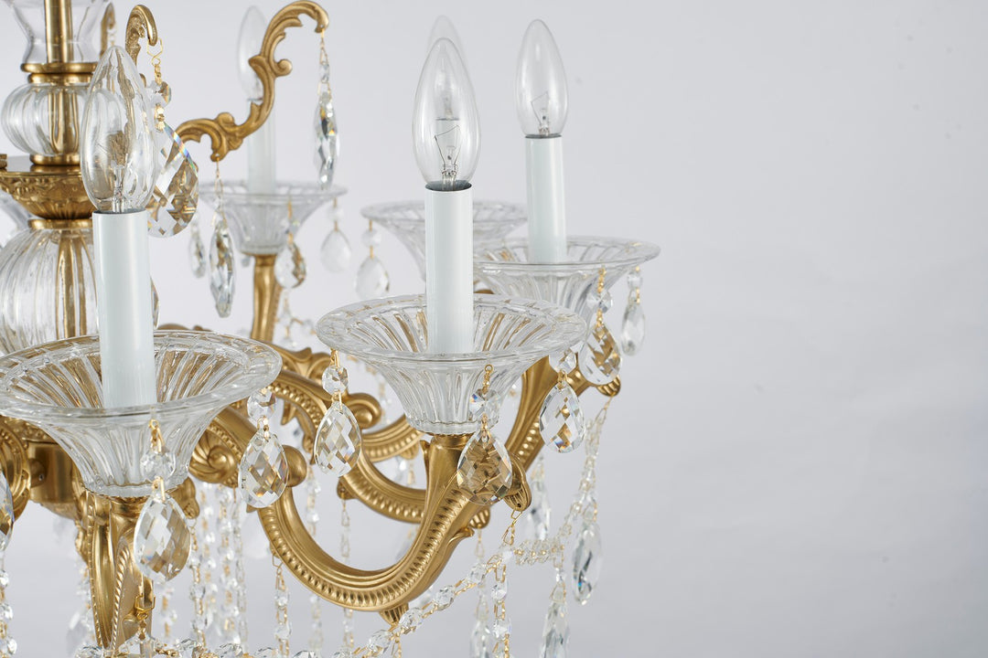 LA50C28BR Ten Light Chandelier