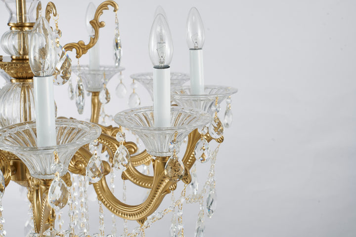 LA50C28BR Ten Light Chandelier