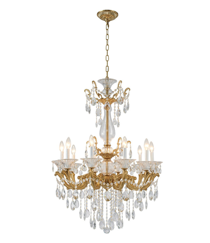 LA50C28BR Ten Light Chandelier
