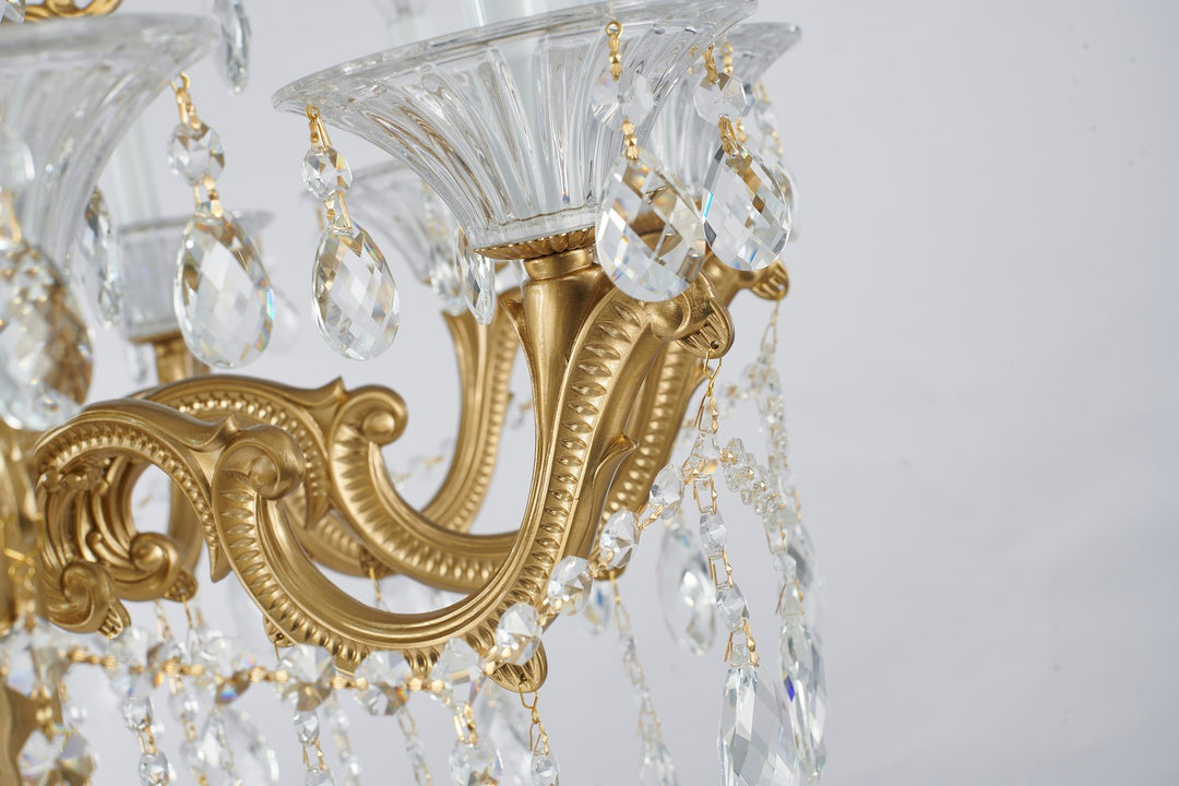 LA50C28BR Ten Light Chandelier