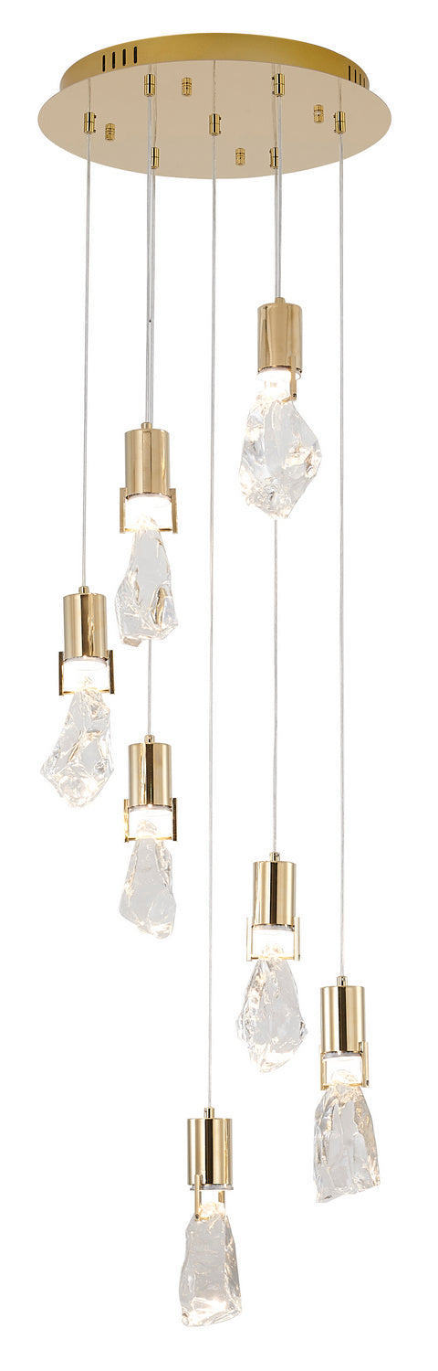 MAT08C16G Seven Light Chandelier