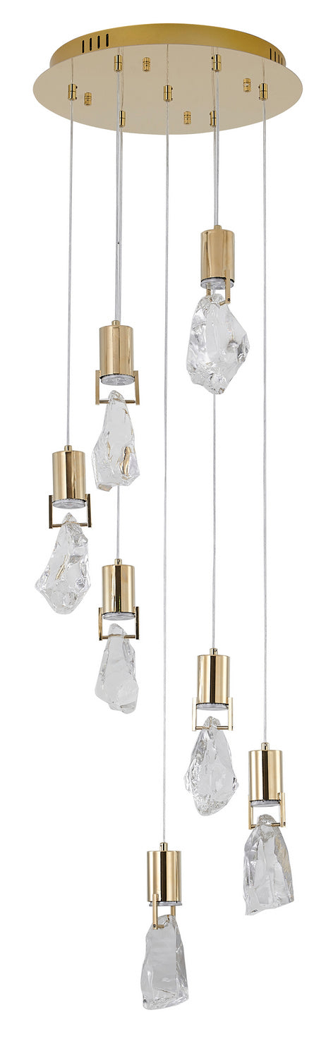 MAT08C16G Seven Light Chandelier