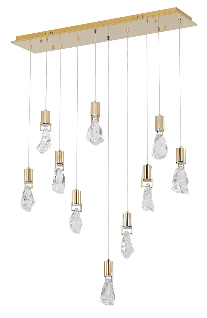 MAT09C40G Ten Light Chandelier