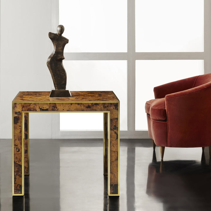 Brice End Table-Toffee Penshell
