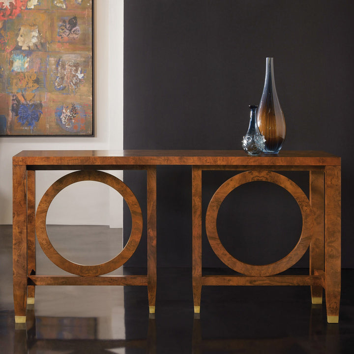 Moab Console -Walnut Burl