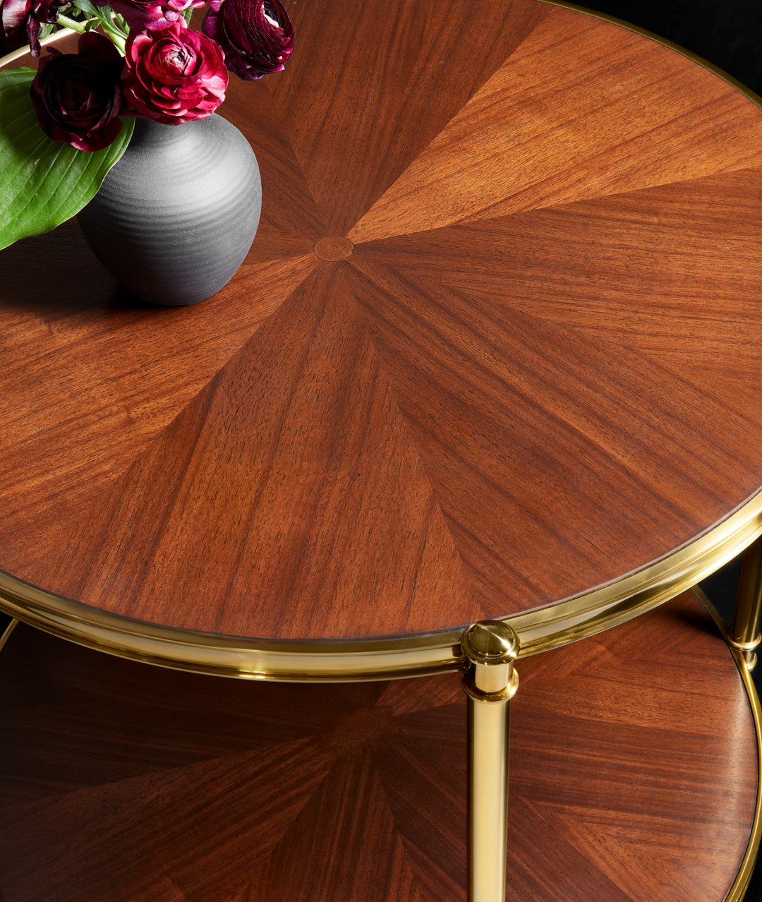 Kristin Two Tier Round End Table