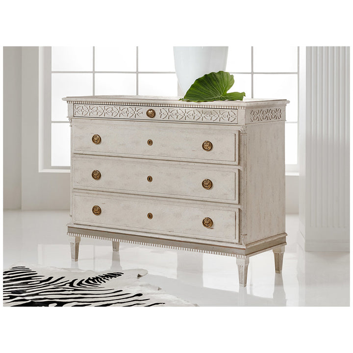 Large Gustavian 4-Drawer Commode