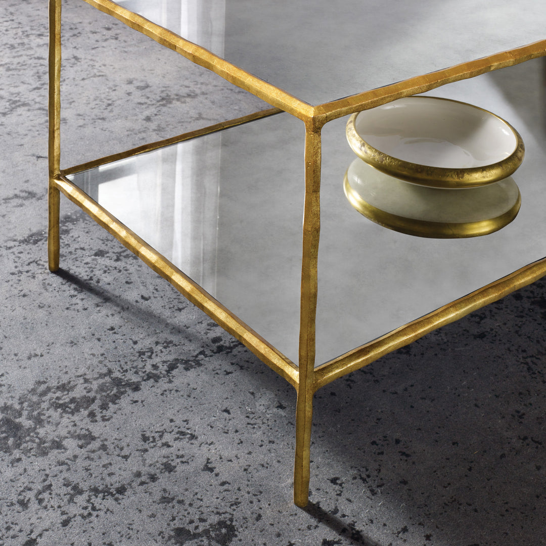 Organic Square Cocktail-Gold Leaf
