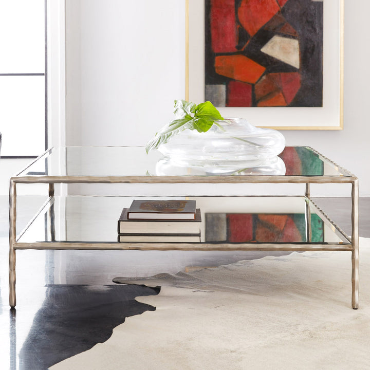 Organic Square Cocktail-Antique Aluminum