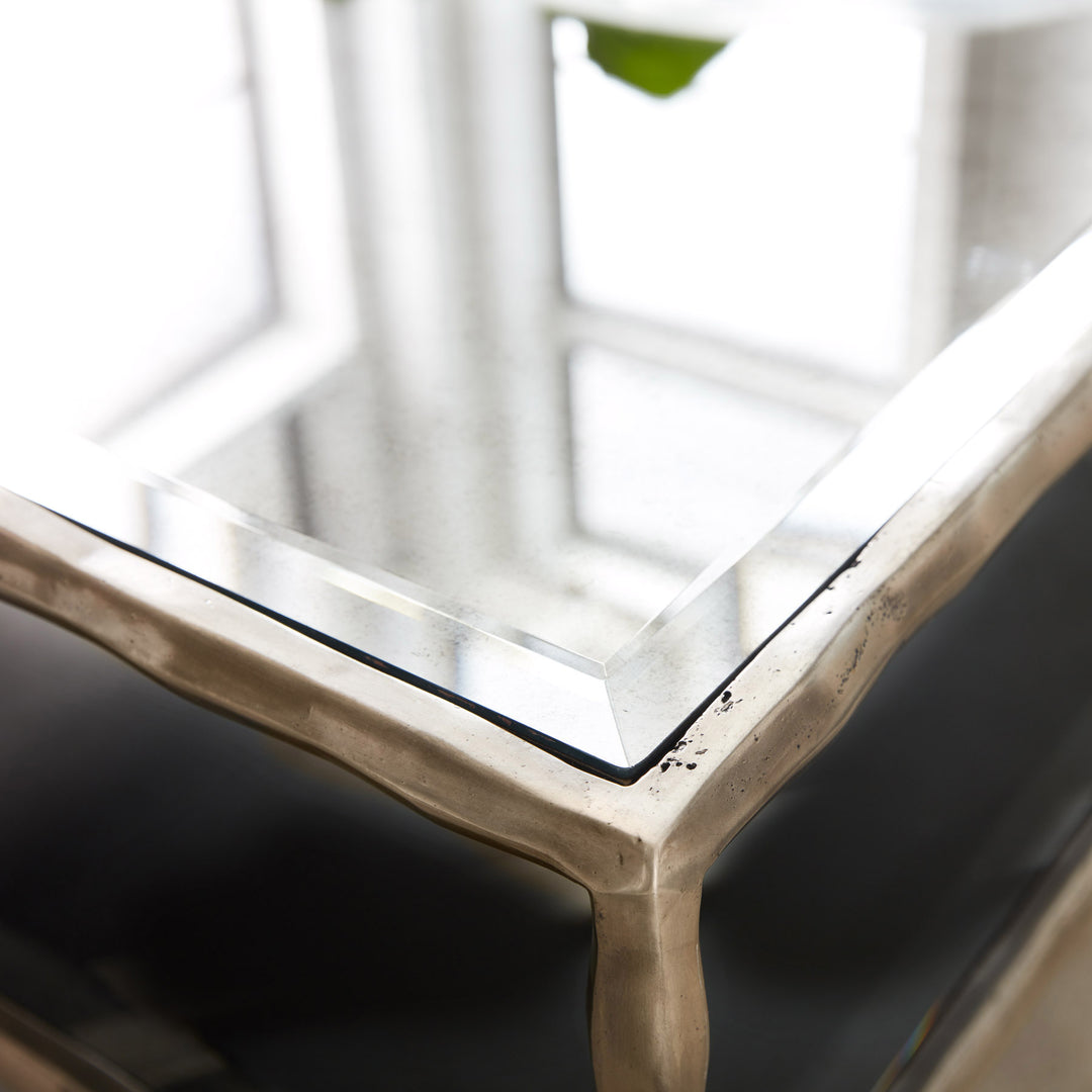 Organic Square Cocktail-Antique Aluminum