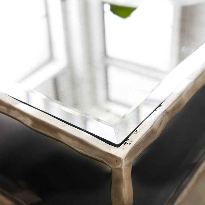 Organic Square Cocktail-Antique Aluminum