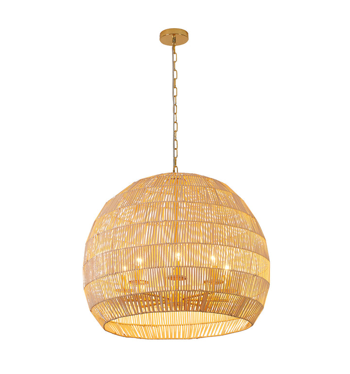 MIA11C28W Eight Light Chandelier