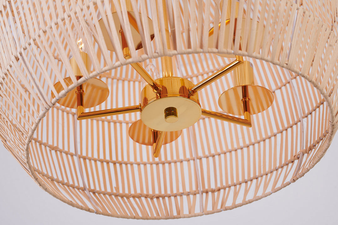 MIA12C20W Five Light Chandelier