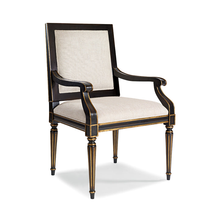 Barrington Arm Chair - White/Silver