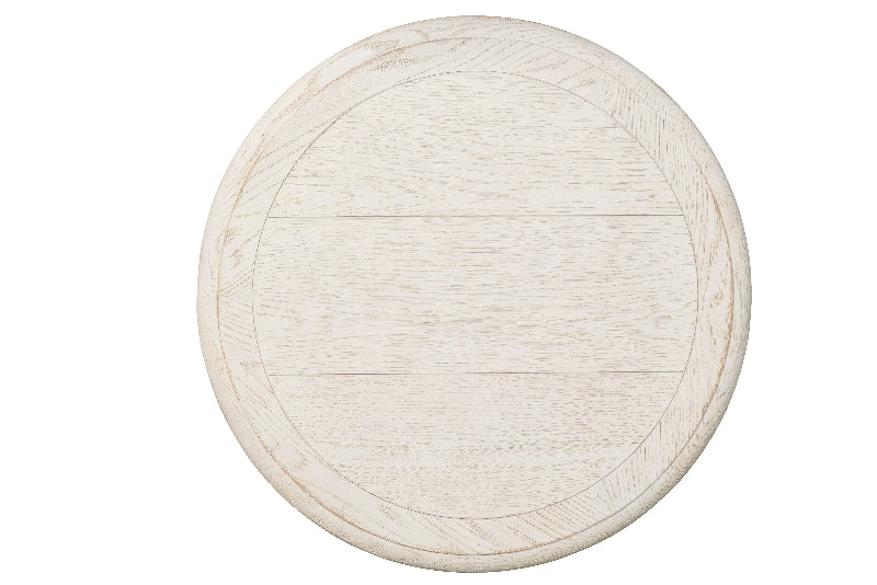 Grand Oak Side Table - White