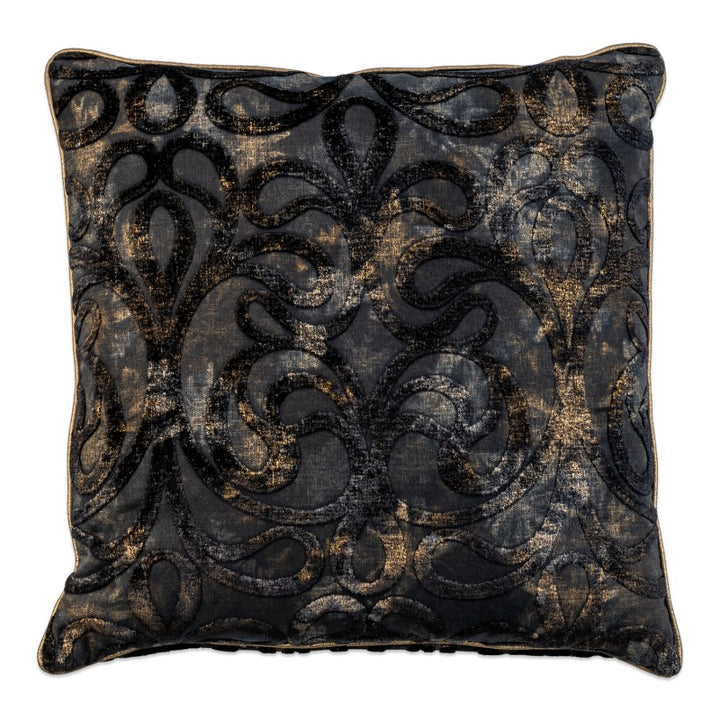 Black and Gold Throw Pillow