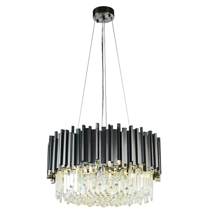 MU10C22BLK Eight Light Chandelier