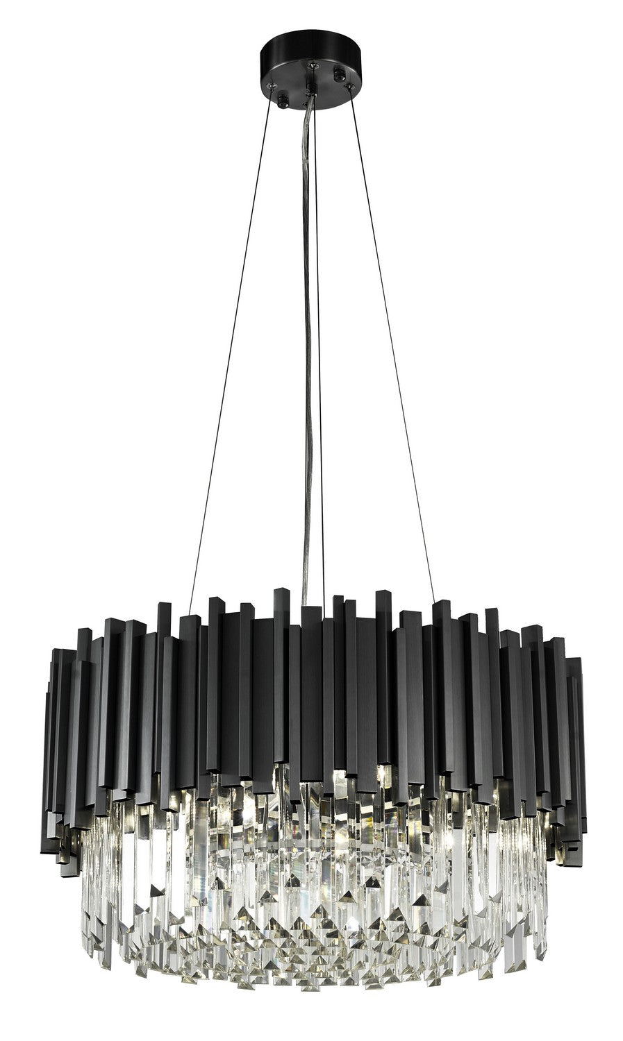 MU10C22BLK Eight Light Chandelier