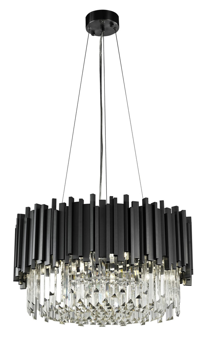 MU10C22BLK Eight Light Chandelier